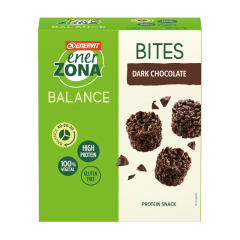 Enervit EnerZona Balance Snack Bites MiniRock 40-30-30 Soia e Cioccolato Fondente 5 Minipack da 24g